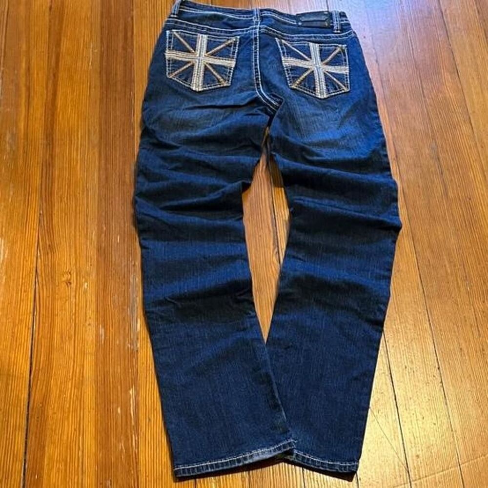 American-vintage Women's Blue and Navy Jeans